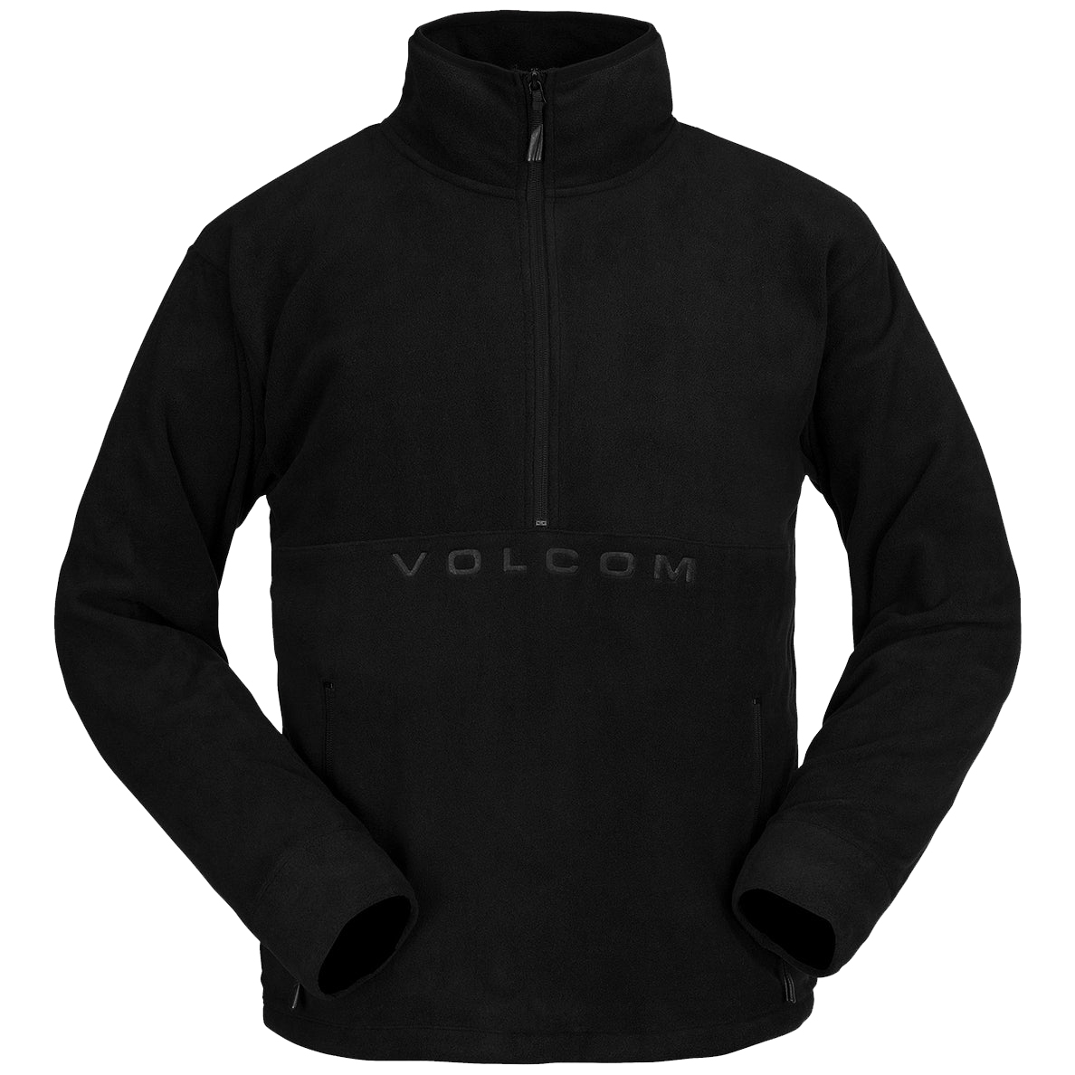 Флисовая кофта Volcom 22-23 V-Science Fleece P/O 1/2 Zip Black флисовая кофта volcom 22 23 v science full zip fleece dark khaki