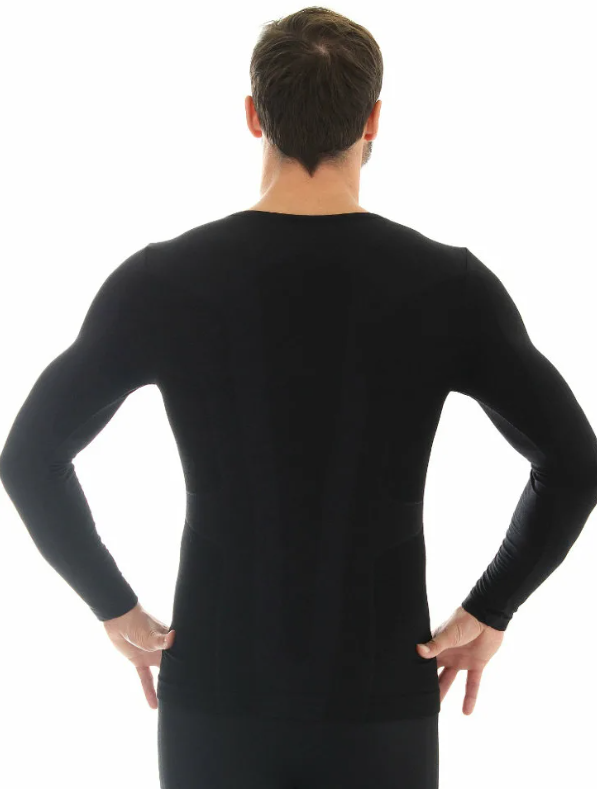 Термокофта Brubeck Men Comfort Wool Black, цвет черный, размер M LS12160 - фото 3