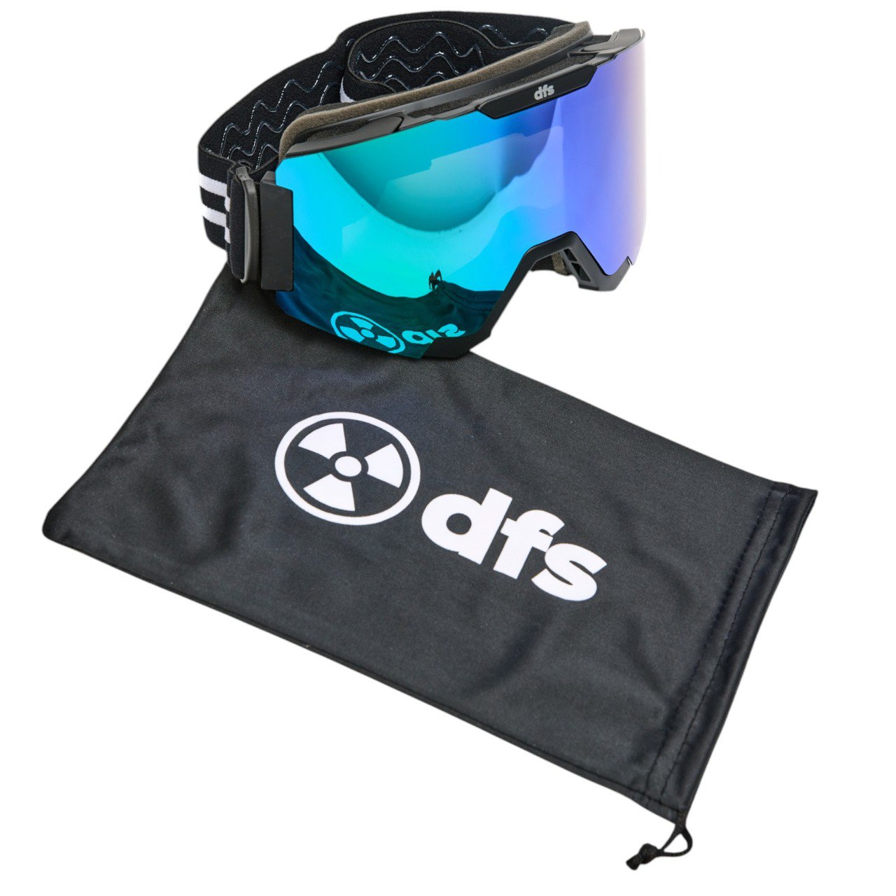 фото Маска dfs 24-25 oxygen green revo black+extra lens