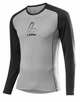 Термокофта Loffler 20-21 Warm La CB M's Hr. Shirt Transtex Grey/Black, размер XXL - фото 1