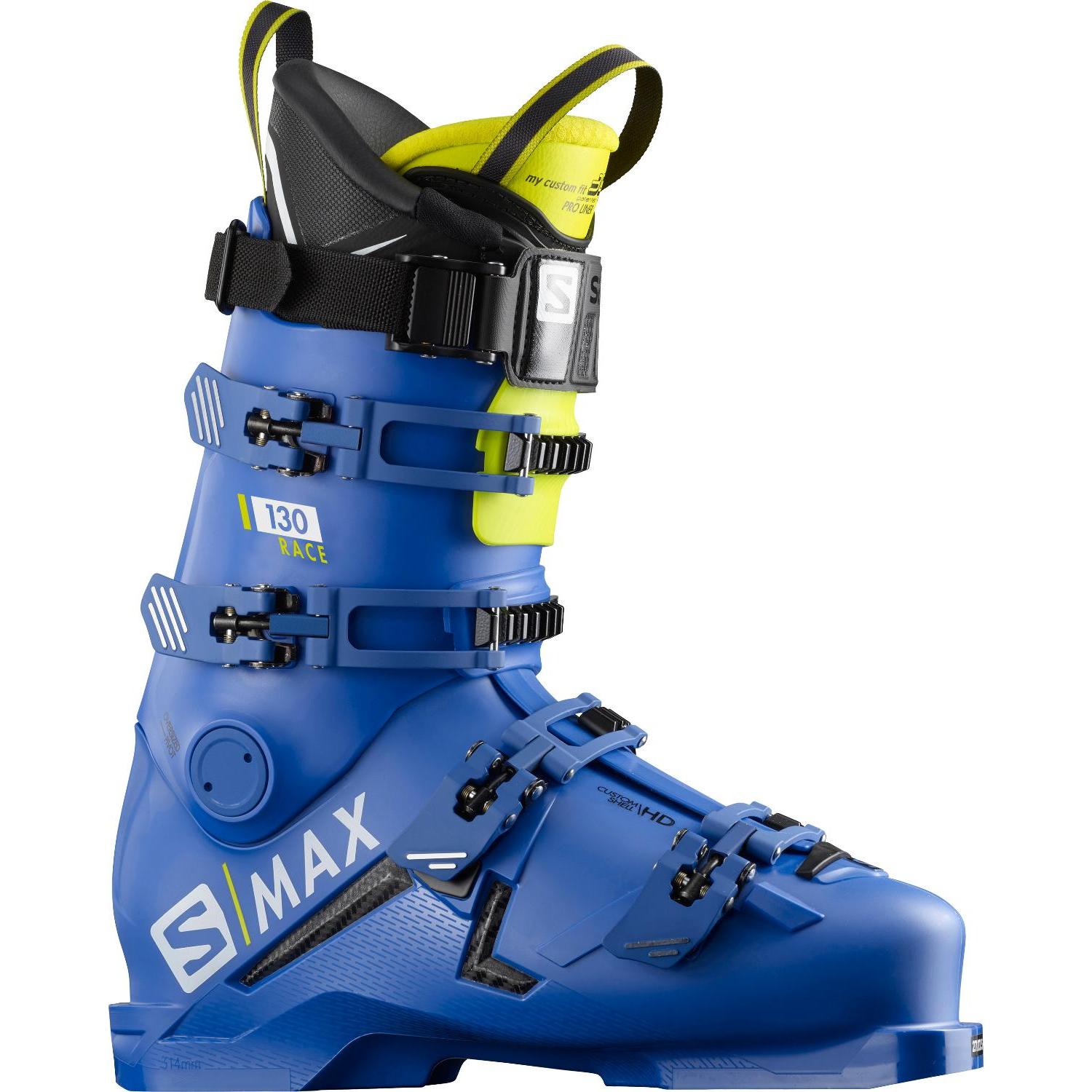 Ботинки горнолыжные Salomon 19-20 S/Max 130 Race Blue F04/Acid Green ботинки горнолыжные salomon 16 17 t1 blue white