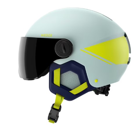 Шлем зимний Wedze H-KID 550 Light Blue/Yellow, цвет мятный, размер S (53-56 см) 4084127 - фото 5