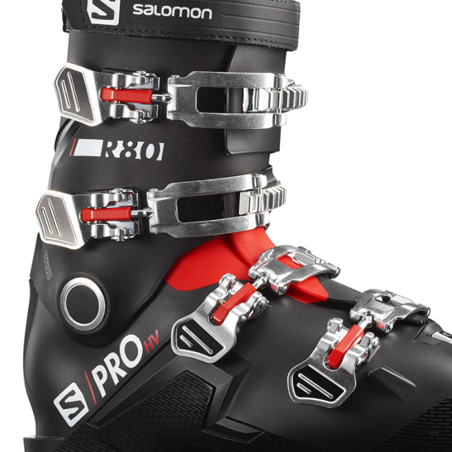 Ботинки горнолыжные Salomon 20-21 S/Pro HV R80 Black/Red, цвет черный, размер 27,0/27,5 см L41178800 - фото 2