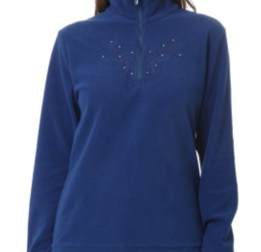 Блузон флисовый CMP Woman Fleece Sweat Nautico, цвет синий, размер L 3g13166 - фото 4