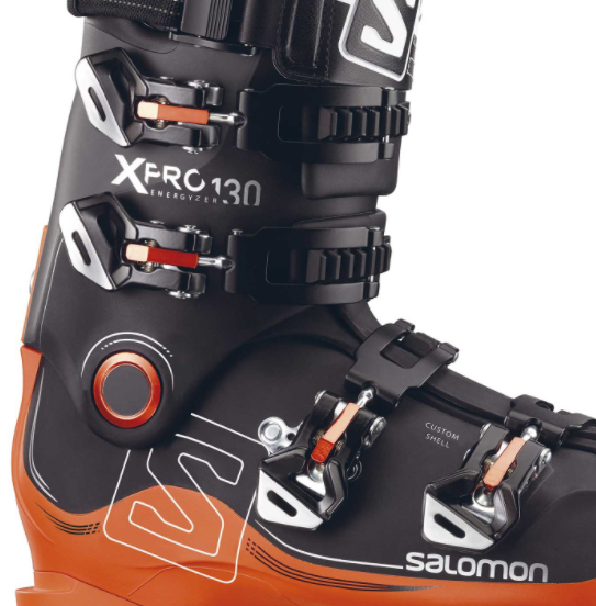 Ботинки горнолыжные Salomon 17-18 X Pro 130 Black/Orange, цвет черный, размер 25,0 см L39152000 - фото 2
