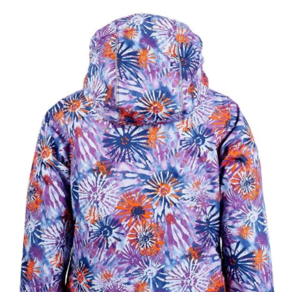 Куртка горнолыжная Kamik Aria Flowerburst Grape/Orange, цвет фиолетовый, размер 92 см KWG6618 - фото 4
