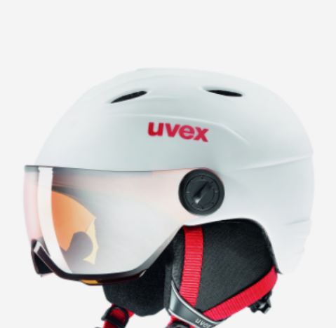 Шлем зимний Uvex Visor Pro White/Red Mat Jr, цвет белый-красный, размер 54-56 см 5661911305 - фото 2