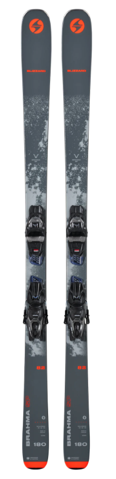 Горные лыжи с креплениями Blizzard 22-23 Brahma 82 SP Cool Grey + кр. TPC 10 Demo (6564W1BA) горные лыжи с креплениями blizzard 23 24 thunderbird r13 white кр tpx 12 demo 6864v1bg
