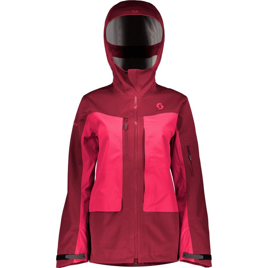 Куртка горнолыжная Scott Jacket W's Vertic 3L Mahogany Red/Ruby Red