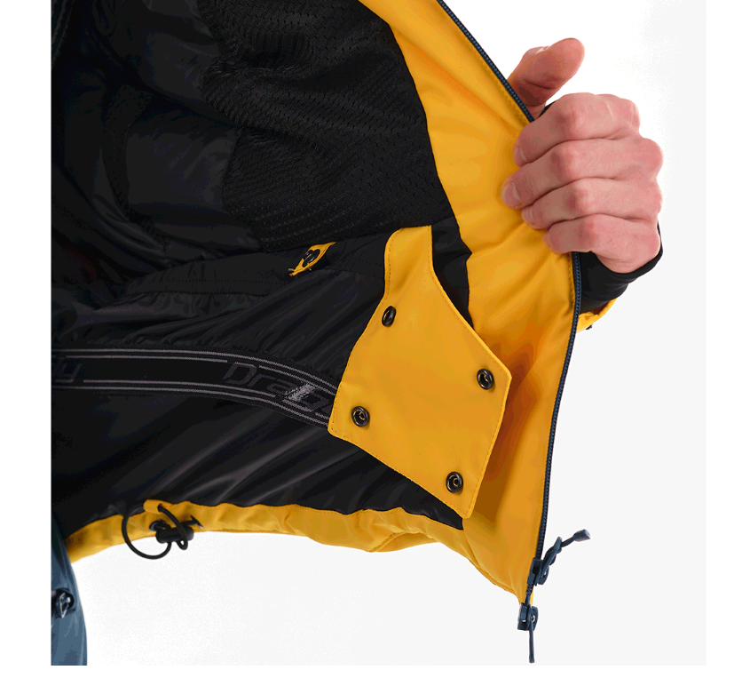 Куртка горнолыжная Dragonfly Gravity Premium Man Yellow/Dark Ocean, цвет синий-желтый, размер XL 951731 - фото 6
