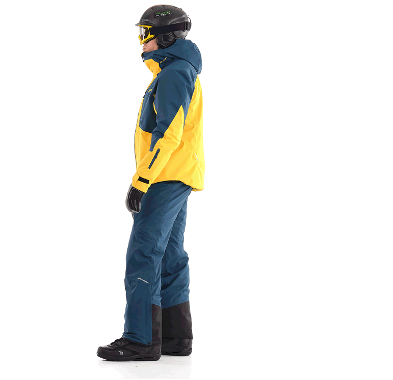 Куртка горнолыжная Dragonfly Gravity Premium Man Yellow/Dark Ocean, цвет синий-желтый, размер XL 951731 - фото 3