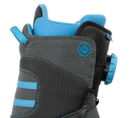 Ботинки сноубордические Burton 15-16 Zipline Black/Grey/Blue, цвет черный-серый-голубой, размер 36,5 EUR 106421000155 - фото 2
