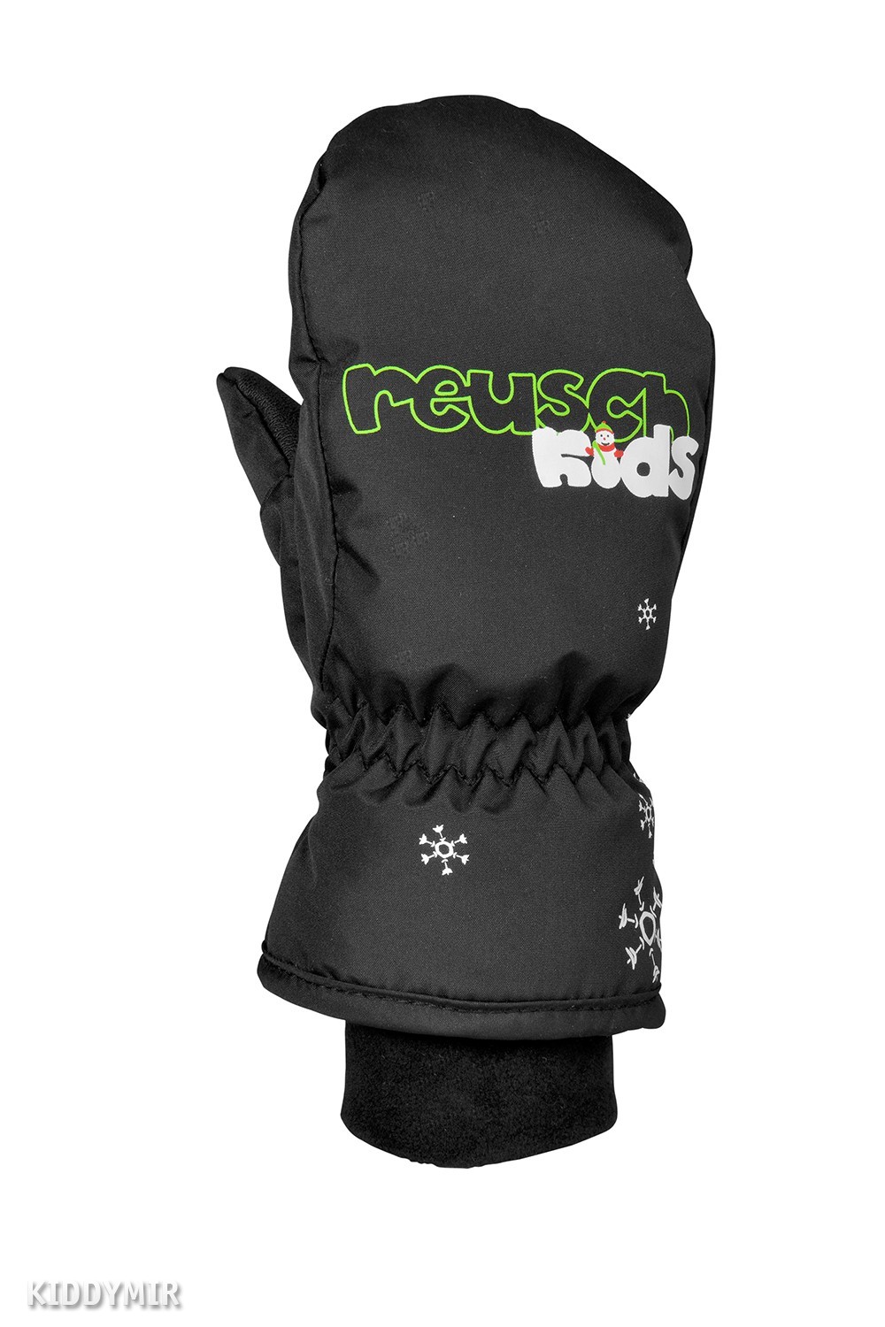 Варежки Reusch 17-18 Kids Mitten Black half finger gloves winter warm mitten faux rabbit furs suedes leather glove
