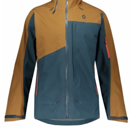 Куртка горнолыжная Scott Jacket Vertic Gtx 3L Nightfall Blue/Tobacco Brown, цвет коричневый-синий, размер XL 267484 - фото 3