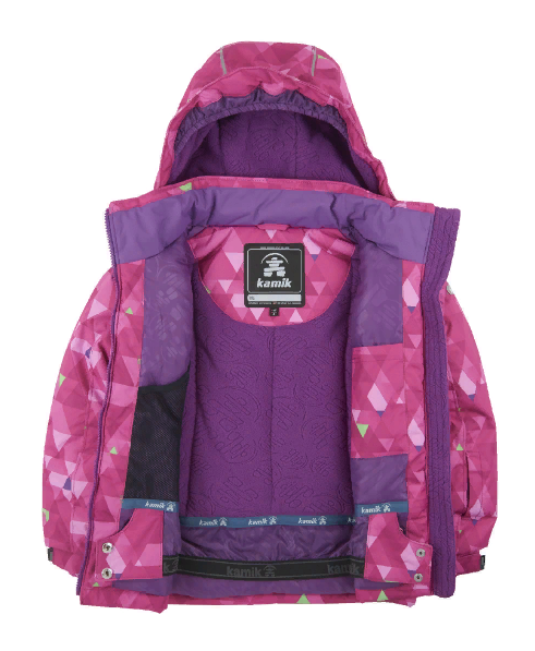 Куртка горнолыжная Kamik Aria Freefall Pink/Peppermint, цвет розовый, размер 128 см KWG6617 - фото 2