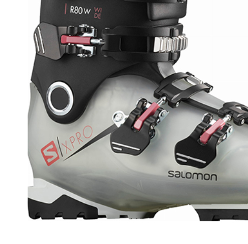 Ботинки горнолыжные Salomon 19-20 X Pro R80W Wide Crystal Transl/Black, цвет серый, размер 23,0/23,5 см L40876900 - фото 2