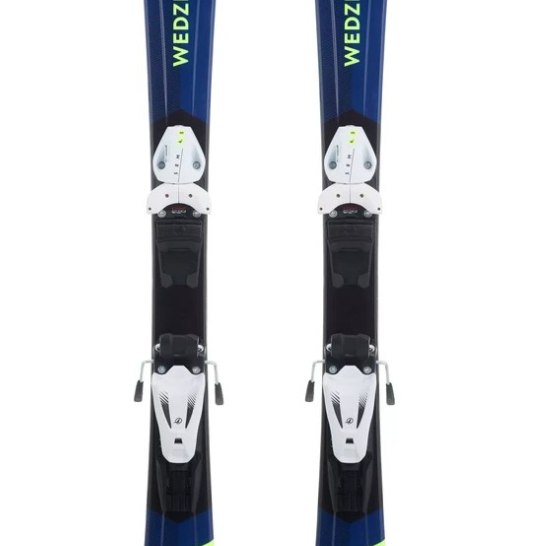 Горные лыжи с креплениями Wedze Boost 500 Kid Blue + кр. Tyrolia SRM 4.5, цвет синий-желтый 2758108 - фото 4