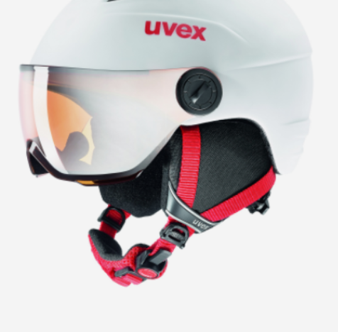Шлем зимний Uvex Visor Pro White/Red Mat Jr, цвет белый-красный, размер 54-56 см 5661911305 - фото 3