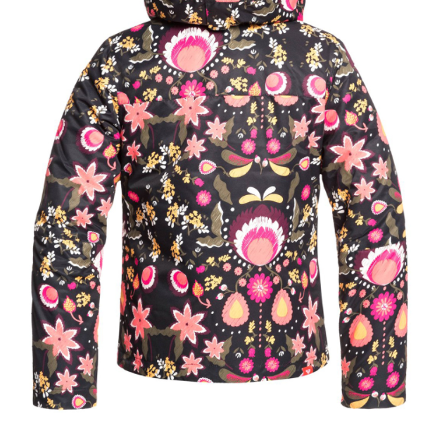 Куртка для сноуборда Roxy 18-19 Jetti Girl Black Folk Winter/Living Coral, цвет черный, размер 10 (дет.) 110505FW20 - фото 5