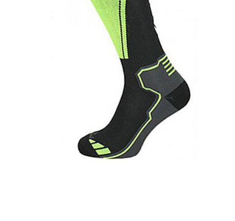 Носки горнолыжные Blizzard Compress 85 Ski Socks Black/Yellow - фото 2