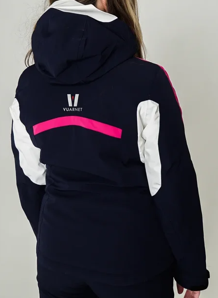 Куртка горнолыжная Vuarnet M L Satie Jacket Lady Sailnavy/Br/Whi, цвет тёмно-синий, размер 36 - фото 2