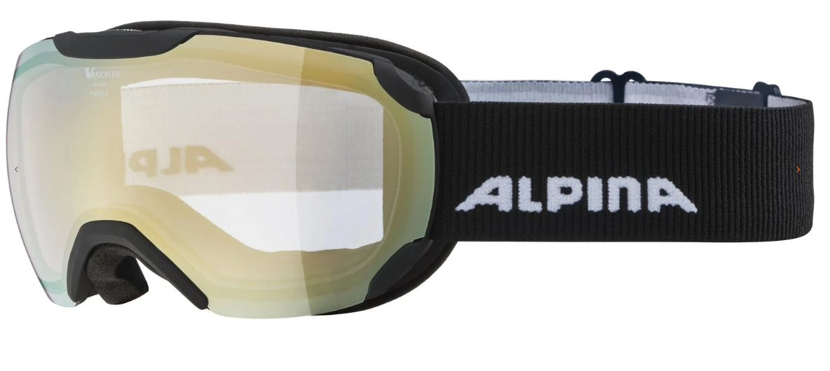 Маска Alpina 20-21 Pheos S VM Black Matt тень на ярком солнце