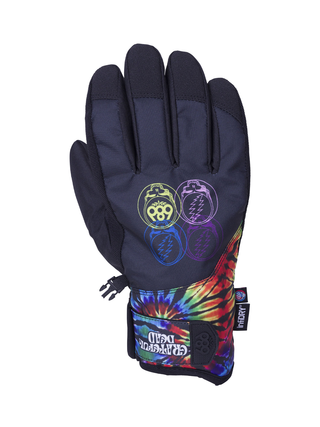 Перчатки 686 MNS Primer Glove Grateful Dead Black Tie Dye 4491₽