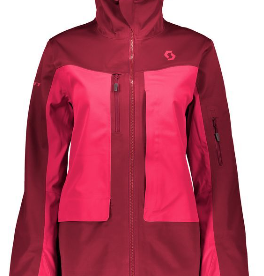 Куртка горнолыжная Scott Jacket W's Vertic 3L Mahogany Red/Ruby Red, цвет бургунди, размер M 261801 - фото 2