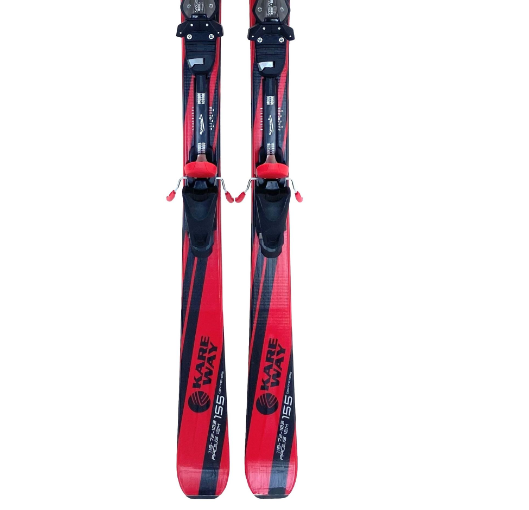 фото Горные лыжи с креплениями lightning kareway black/red + кр. snoway sx 10