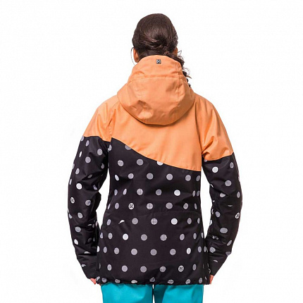 Куртка для сноуборда Horsefeathers Womens Jacket Coralie Black Dots, размер M - фото 2