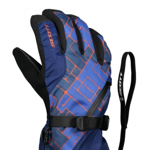 Перчатки Scott Glove Jr Ultimate Premium Pacific Blue/Maroccan Red, цвет тёмно-синий, размер M 254570 - фото 3