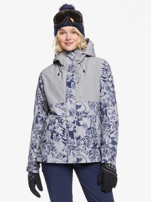 Куртка для сноуборда Roxy 20-21 Jetty 3in1 Heather Grey Botanical Flowers куртка для сноуборда vr anorak 8800 grey blue