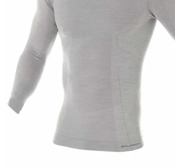 Термокофта Brubeck Men Comfort Wool Grey, цвет серый, размер L LS12160 - фото 2
