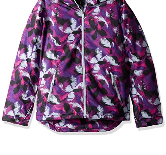 Куртка горнолыжная Kamik Avalon Whimsical Feather Purple Sky/Black, цвет фиолетовый, размер 164 см KWG6627 - фото 3