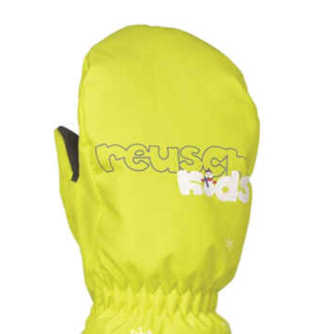 фото Варежки reusch kids mitten neon yellow