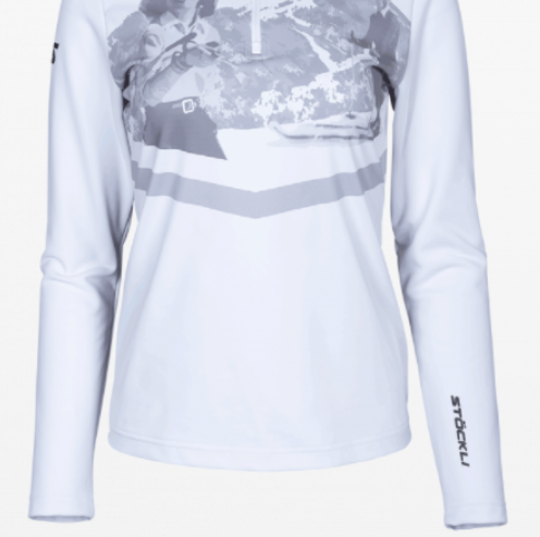 Блузон Stockli W`S Retro Functhional Shirt White, цвет белый, размер 38 591143480 - фото 3