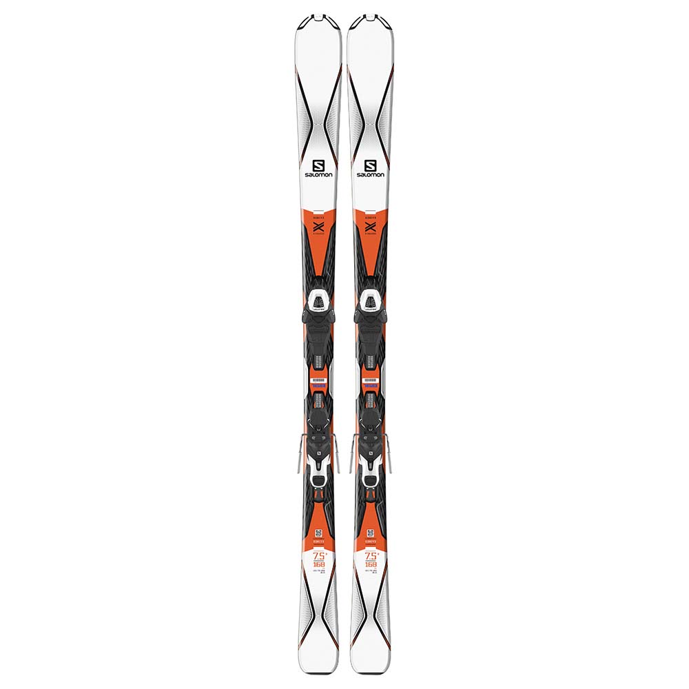 Горные лыжи с креплениями Salomon X-Drive 7.5 R + кр. E Lithium 10 White (37755810), цвет белый-оранжевый L39146600 - фото 1