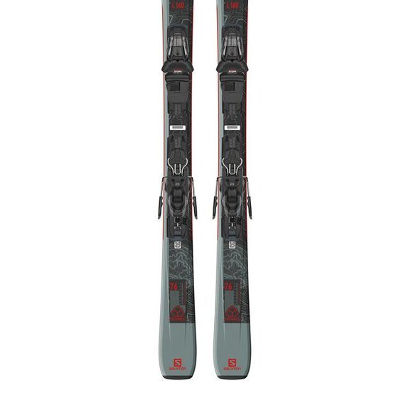 Горные лыжи с креплениями Salomon 21-22 E Distance 76 + кр. M10 GW (41137900170), цвет зеленый L41137900170 - фото 2