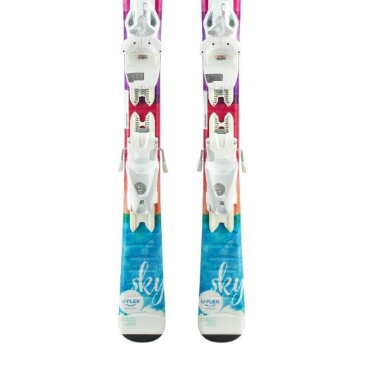 Горные лыжи с креплениями Elan 21-22 Sky QS + кр. EL 7.5 AC, цвет белый-розовый 0047600 - фото 4