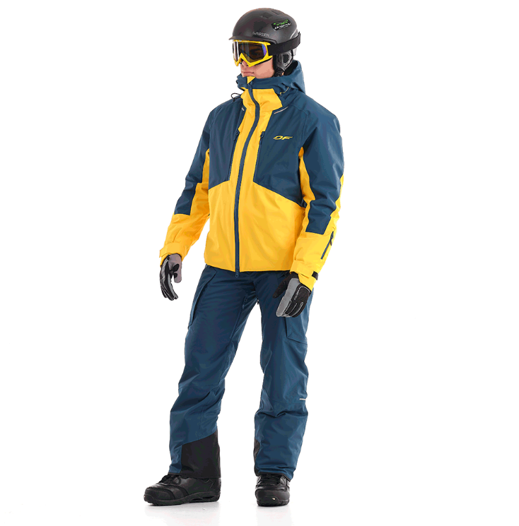 Куртка горнолыжная Dragonfly Gravity Premium Man Yellow/Dark Ocean, цвет синий-желтый, размер XL 951731 - фото 7