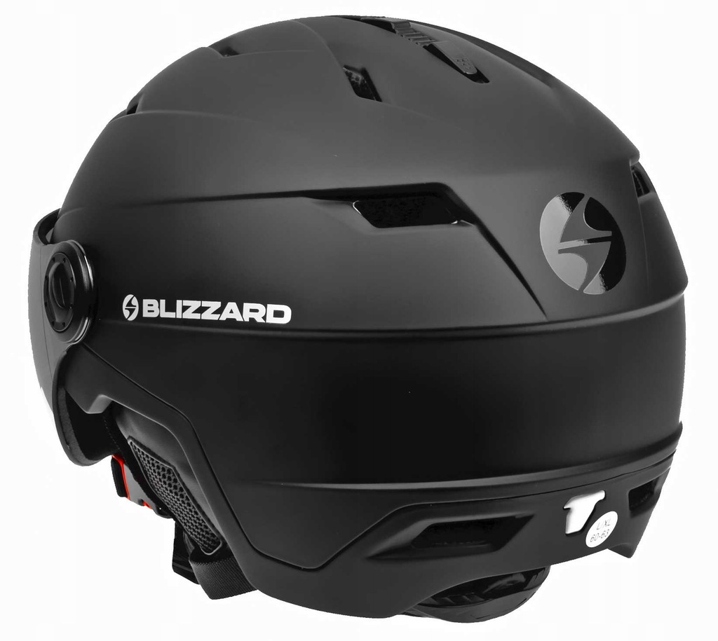 Шлем зимний Blizzard 22-23 Double Visor Black Matt Orange Lens, размер 56-59 см - фото 3