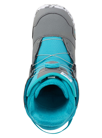 Ботинки сноубордические Burton 19-20 Zipline Boa Gray/Surf Blue, цвет серый, размер 36,5 EUR 131911040454K - фото 6