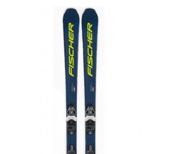 Горные лыжи с креплениями Fischer 20-21 RC Trend + кр. RS 9, цвет тёмно-синий - фото 4