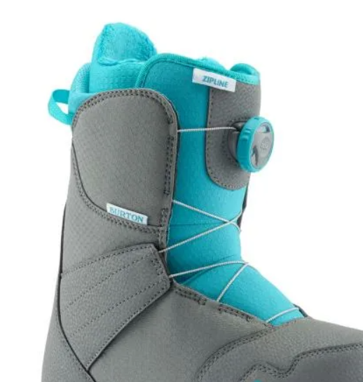 Ботинки сноубордические Burton 19-20 Zipline Boa Gray/Surf Blue, цвет серый, размер 36,5 EUR 131911040454K - фото 5