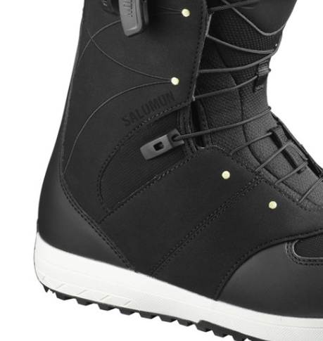 Ботинки сноубордические Salomon 19-20 Ivy Black/Pale Lime Yellow, цвет черный, размер 36,5 EUR L40826500 - фото 3