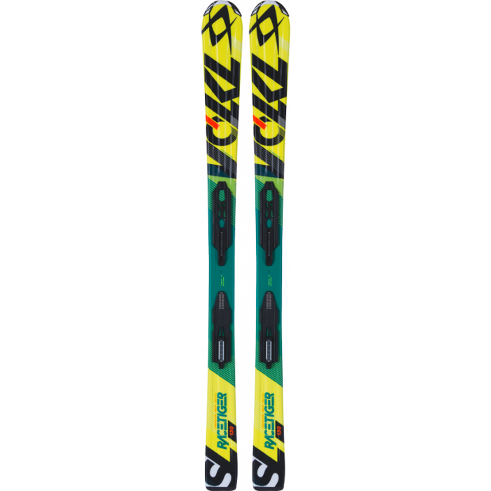Горные лыжи с креплениями Volkl Jr Racetiger SL Yellow + кр. M 4.5 3-Motion Jr горные лыжи с креплениями wedze boost 100 kid yellow кр tyrolia srm 4 5