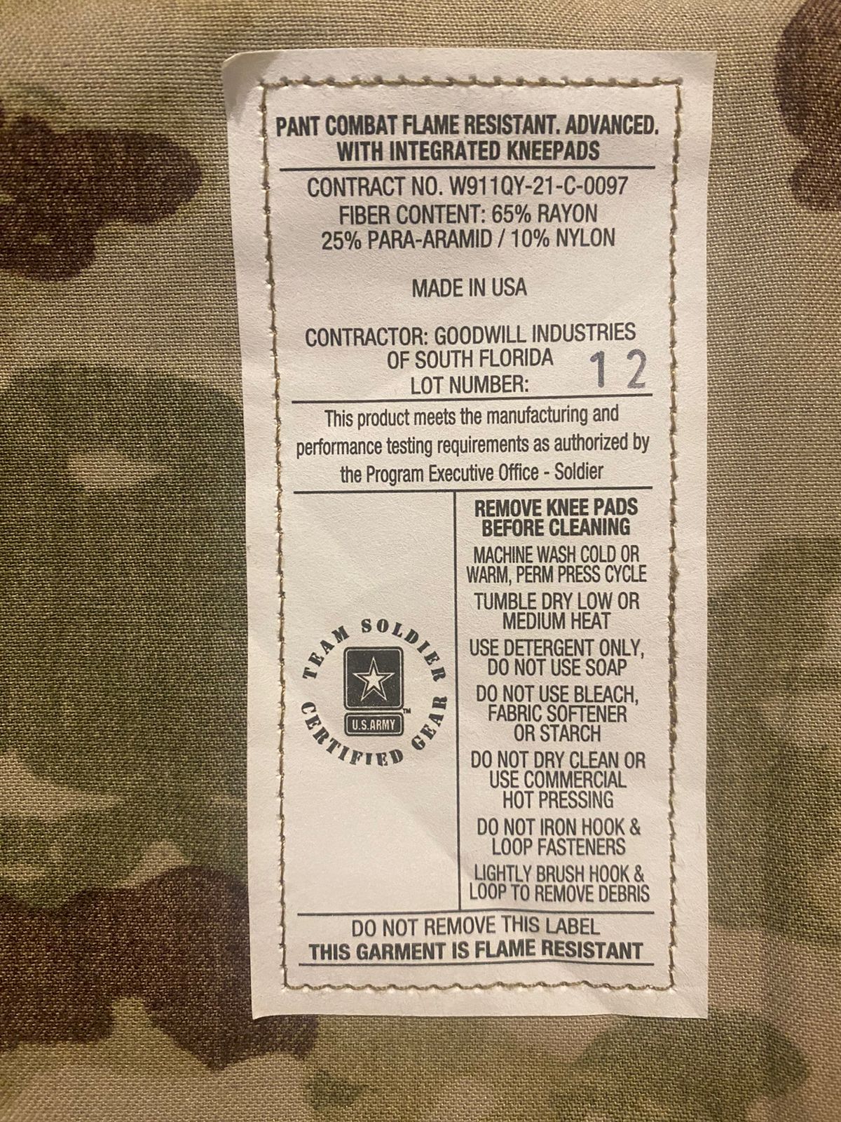 фото Тактические брюки us army pant cmbat flame resistant gen 4