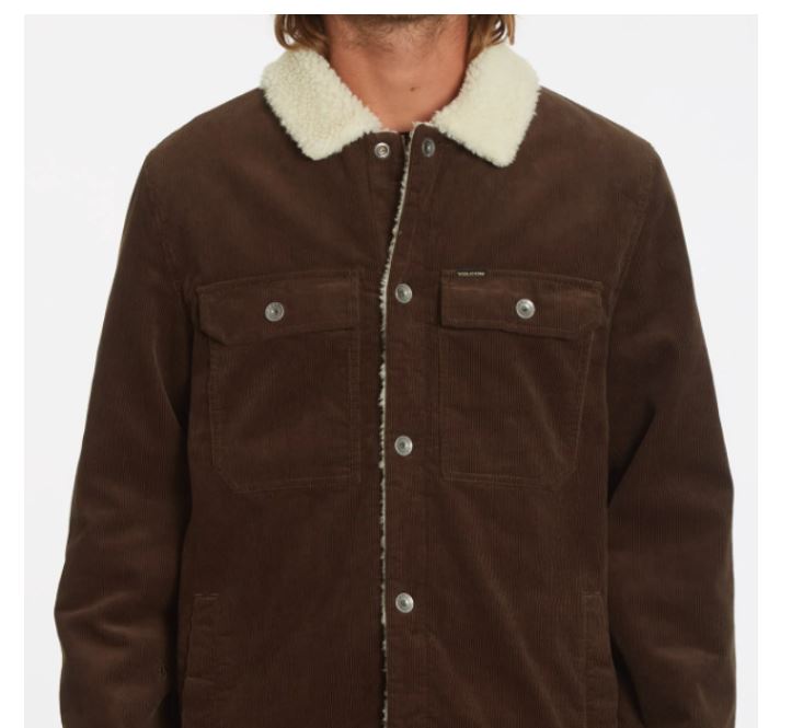 Куртка Volcom Keaton Jacket Dark Brown, размер S - фото 5