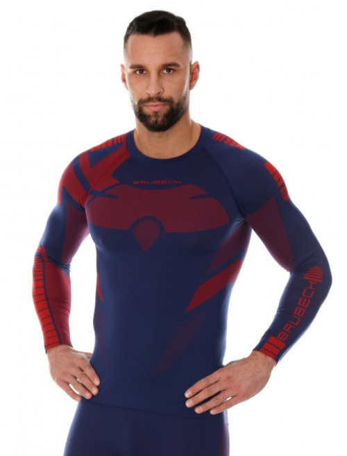 фото Термокофта brubeck men dry red/blue