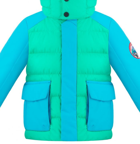 Куртка горнолыжная Poivre Blanc 19-20 Jacket Emerald Green/Aqua, цвет бирюзовый, размер 92 см 274090-9057001 - фото 2